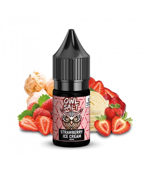 Liquid Strawberry Ice Cream Aroma - OWL SALT 10 ml