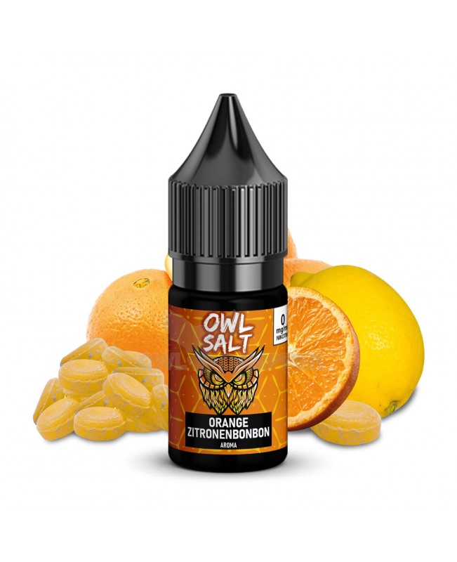 Liquid Orange Zitronenbonbon Aroma - OWL SALT 10 ml