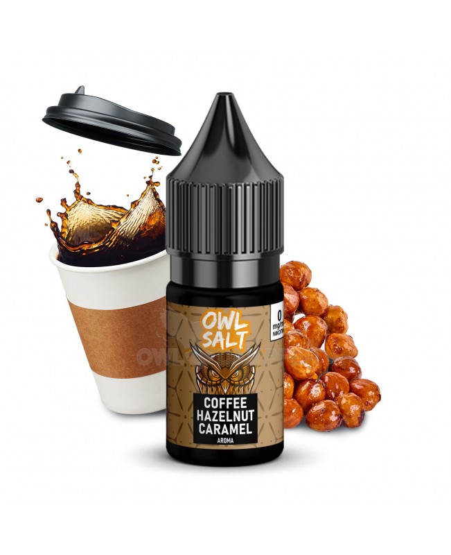 Liquid Coffee Hazelnut Caramel Aroma - OWL SALT 10 ml