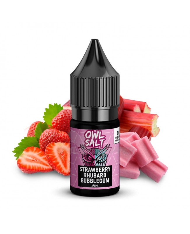 Liquid Strawberry Rhubarb Bubblegum Aroma - OWL SALT 10 ml