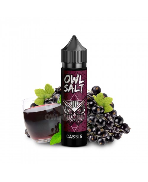 Cassis Aroma OWL Salt Longfill 10 ml in 60 ml