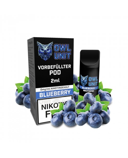 Blueberry Prefilled Pod OWL Unit 600 Puffs