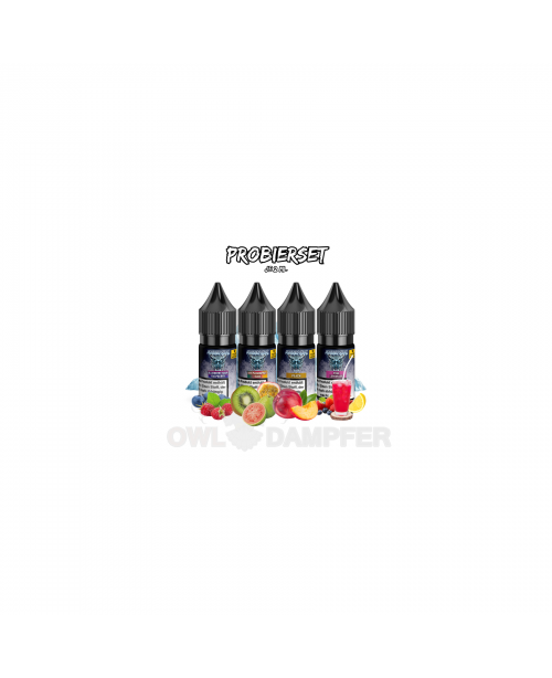Liquids Probierset 4 Sorten Nikotinsalz (Frozen OW...