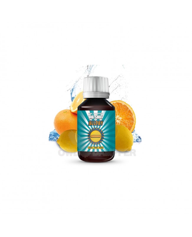 Orange Zitronenbonbon 50 ml Aroma in 500 ml Flasche Big Shot Allday Minus