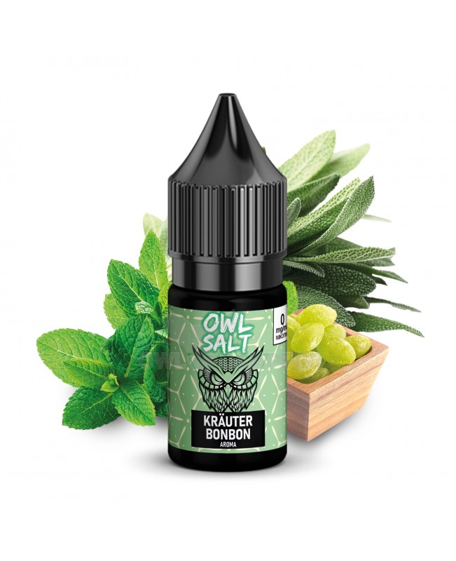 Kräuterbonbon Liquid E-Zigarette Nikotinsalzliquid 10 ml OWL SALT