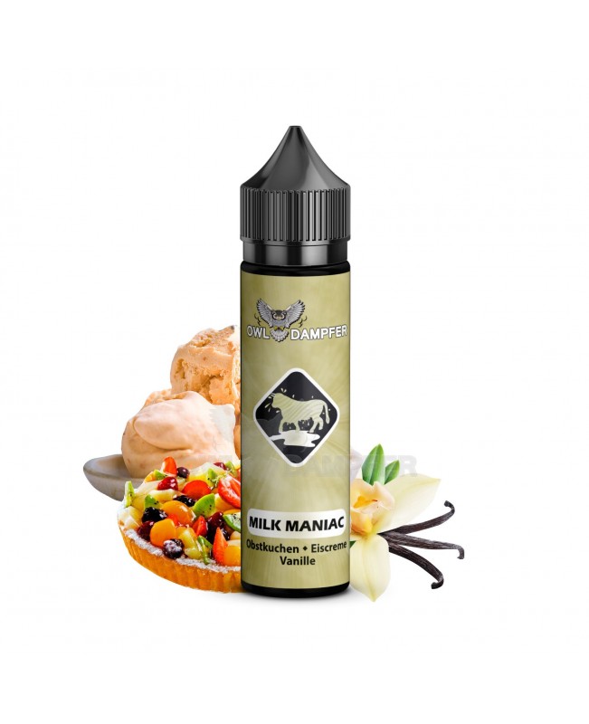 Aroma Obstkuchen Vanillemilch Longfill OWL Originals Milk Maniac