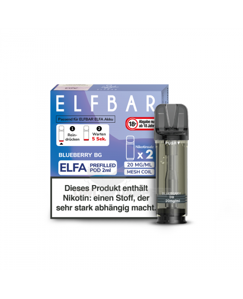 ELFBAR Pod Blueberry Bubblegum Elfa Pod 2er Pack 2...