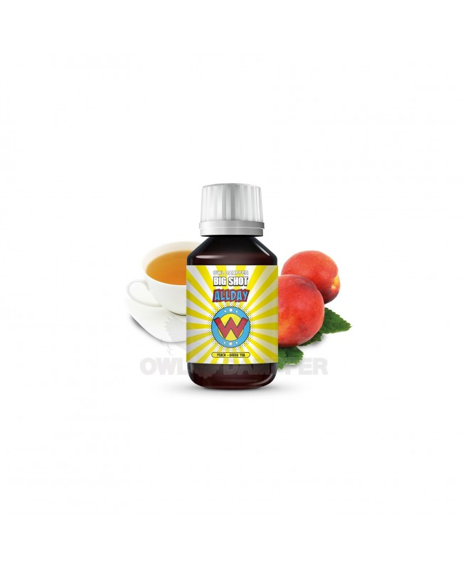Pfirsich Grüner Tee 50 ml Aroma in 500 ml Flasche Big Shot Allday W