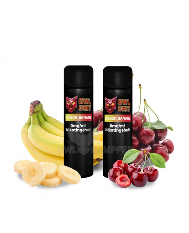 Kirsch Banane Prefilled Pod OWL Unit 600 Puffs (2er Pack)