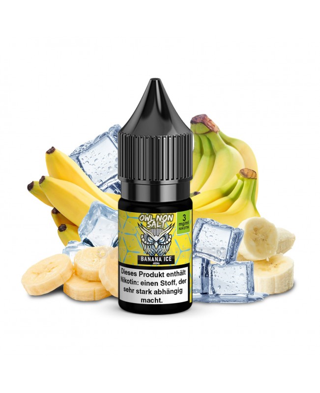 Banana Ice Nikotinliquid 10 ml OWL NON SALT