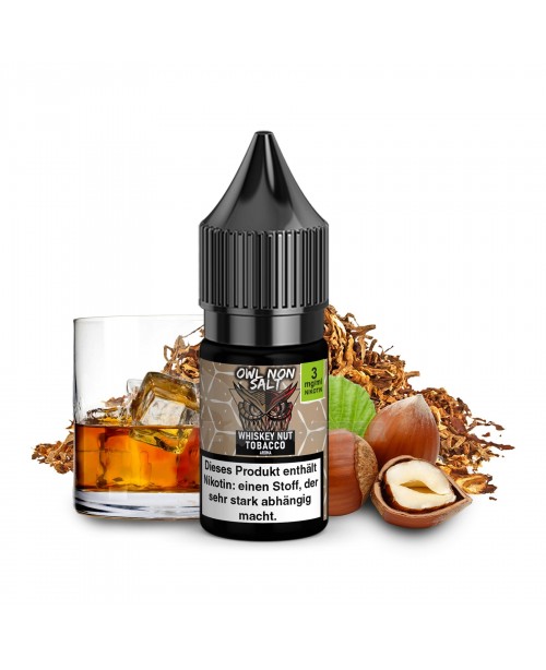 OWL Non SALT Liquid Whiskey Nut Tobacco 10 ml