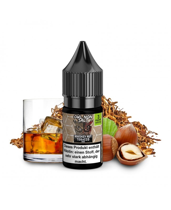 OWL Non SALT Liquid Whiskey Nut Tobacco 10 ml