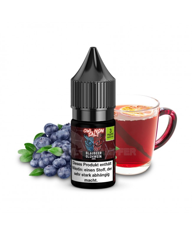 Blaubeer Glühwein WEIHNACHTSEDITION Nikotinliquid 10 ml OWL NON SALT