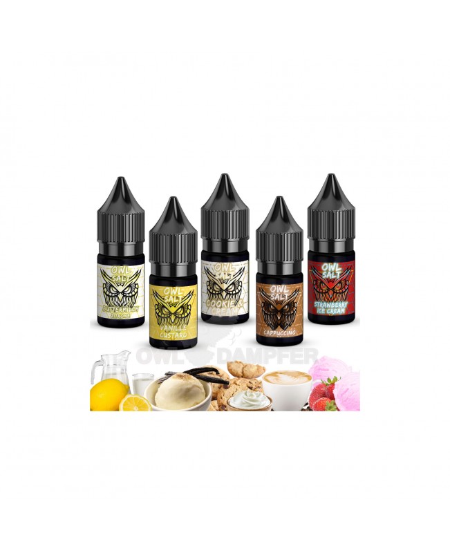 Liquid Probiersets 20 mg Creamy Delight (5er Set) Startersets 10 ml OWL SALT