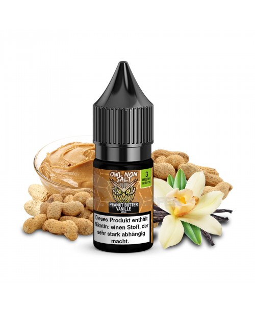 Peanutbutter Vanilla Nikotinliquid 10 ml OWL NON S...