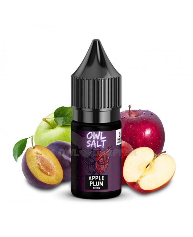 Liquid Apple Plum Aroma - OWL SALT 10 ml 0 mg