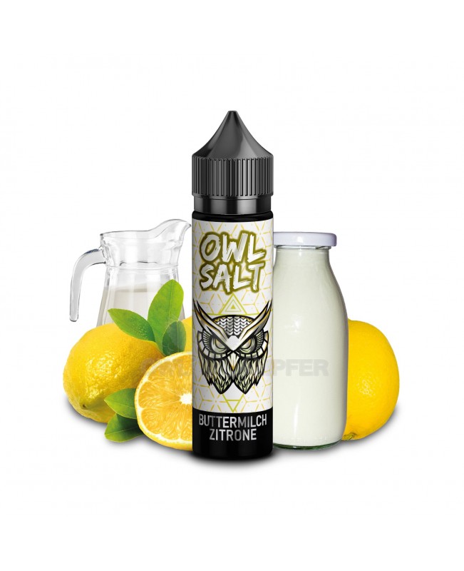 Buttermilch Zitrone Aroma OWL Salt Longfill 10 ml in 60 ml