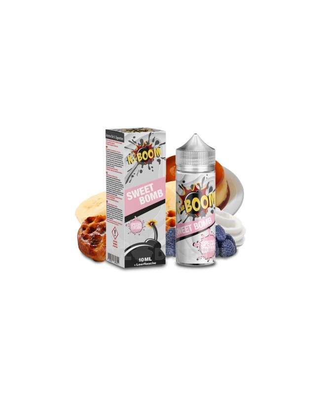 Aroma Vanillewaffel Banane Brombeere Longfill - K-Boom Sweet Bomb 10 ml